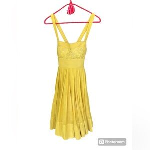 Anthropologie Anita Dongre Yellow Spiced Dress Size 0